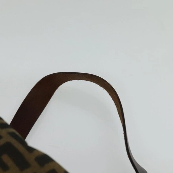 FENDI Zucca Canvas Hand Bag Black Brown Auth ar13658 - Picture 9 of 16